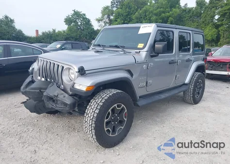 2018 Jeep Wrangler Unlimited Sahara из США, поврежденный, VIN 1C4HJXEG7JW107589